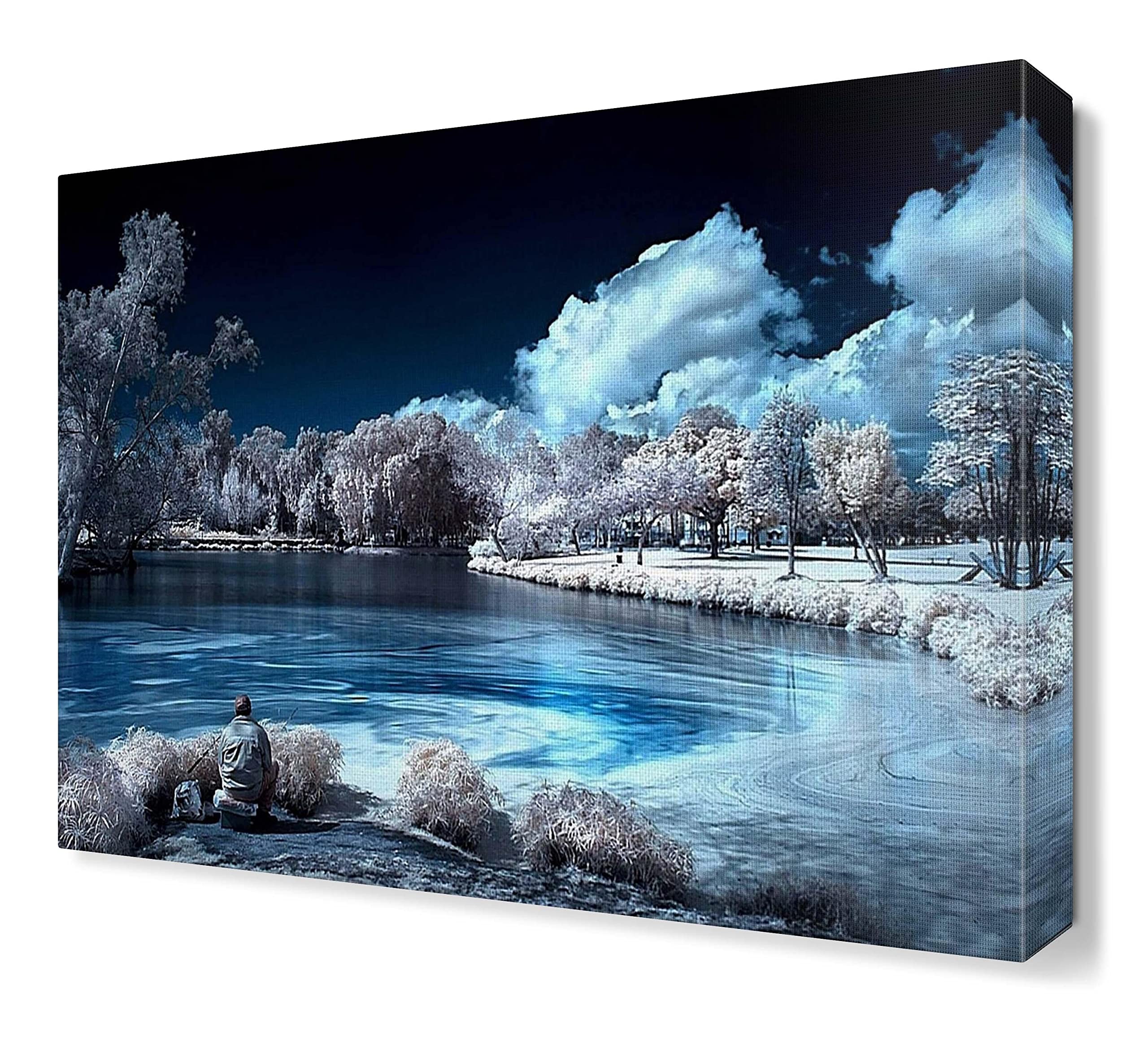 Amazon.co.jp: 寒い冬の夜の真っ只中 アートポスター ウォールアート